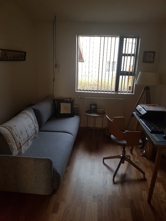 The sofa in this room can be converted into a double bed