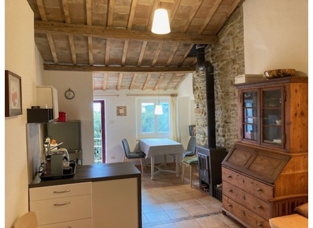 View over the living room 