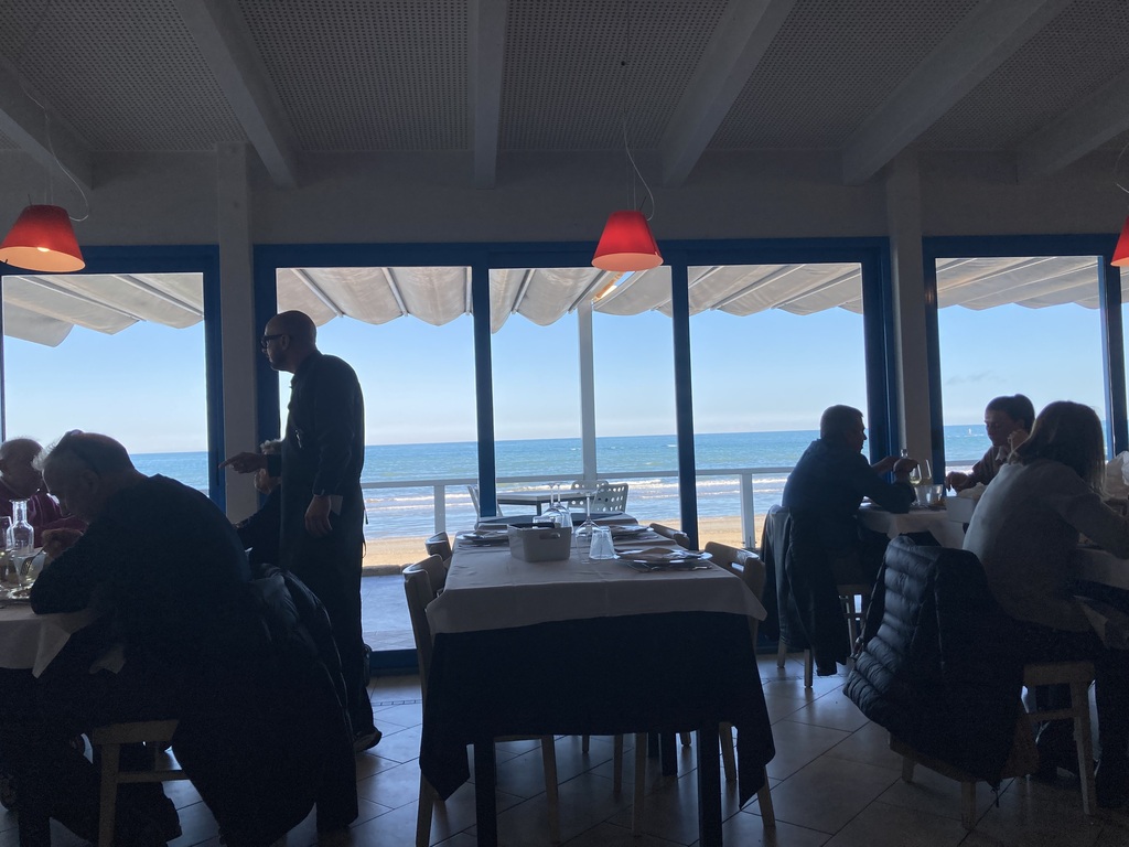 Nice restaurant on the seaside