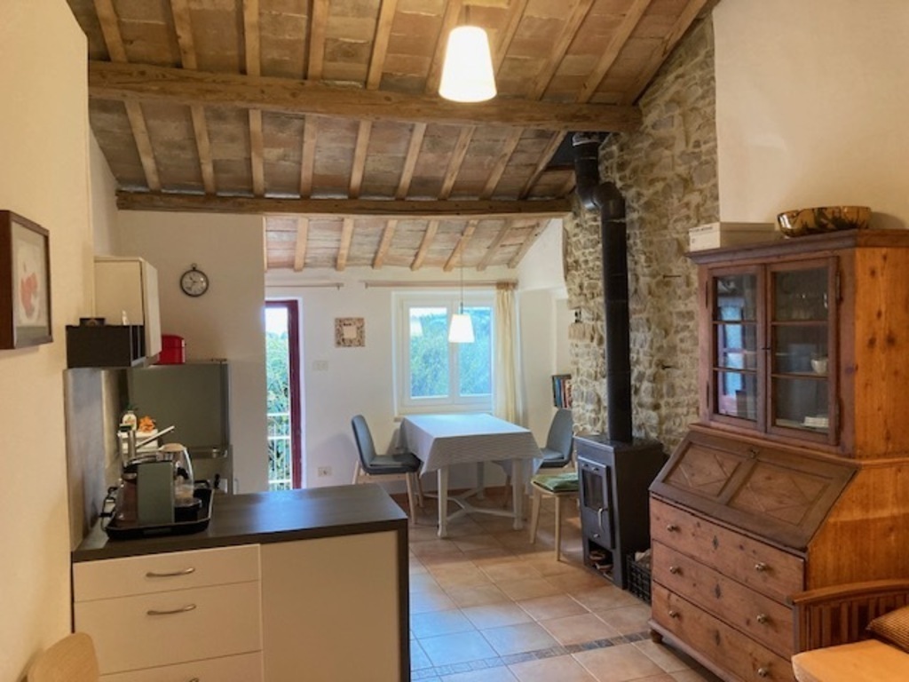 View over the living room 