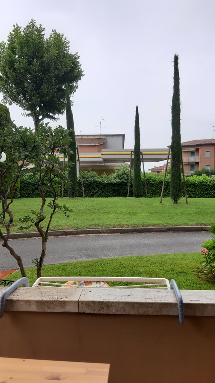ground floor balcony with room for dinning table and chairs for al fresco dining