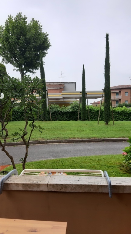 ground floor balcony with room for dinning table and chairs for al fresco dining