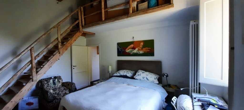 Master bedroom with a loft (on the loft there is another double bed)