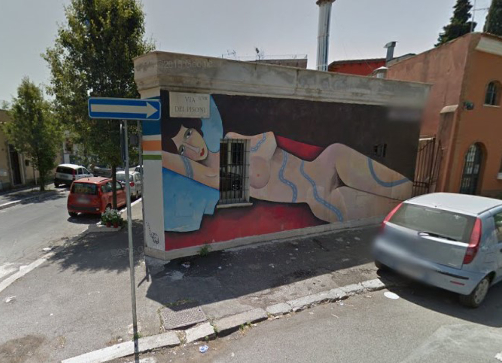 Near the house: murals