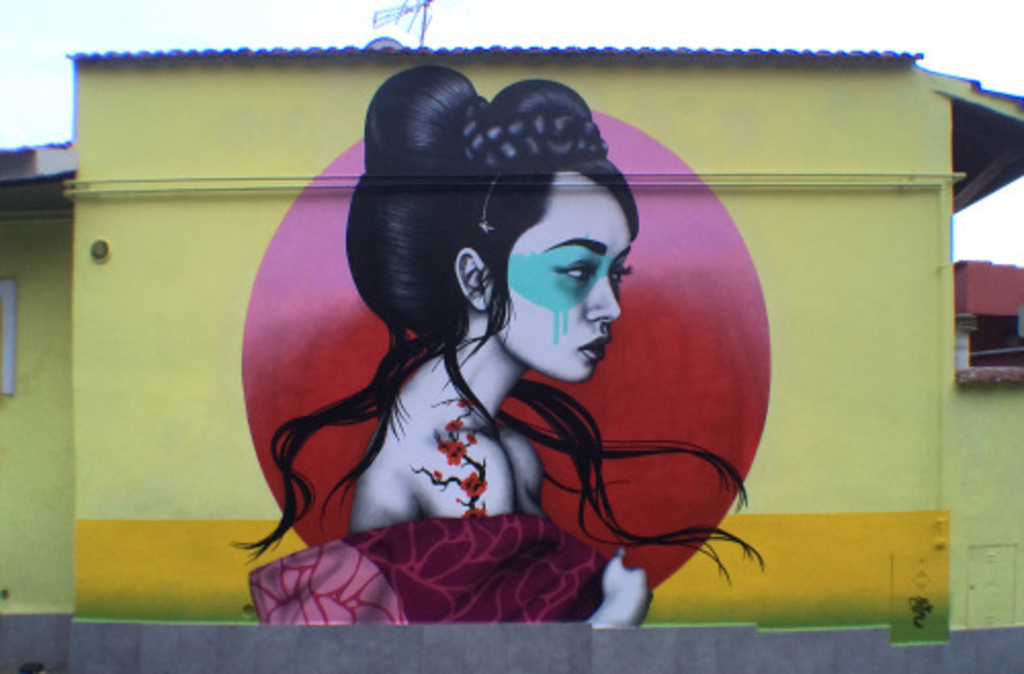 Near the house: murals