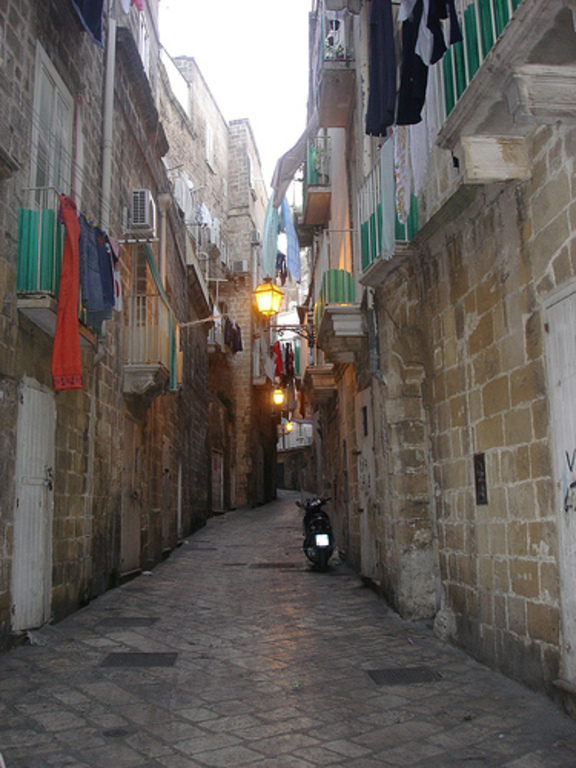 Taranto old town is on an island.