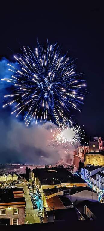VISTA DAL NOSTRO BALCONE FUOCHI PIROTECNICI DEL 15 AGOSTO 
