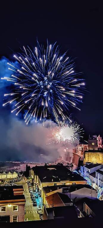 VISTA DAL NOSTRO BALCONE FUOCHI PIROTECNICI DEL 15 AGOSTO 