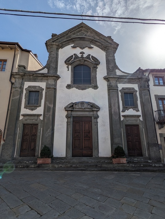 The church of Saint Filippo Neri, in the centre of Castelfranco di Sopra