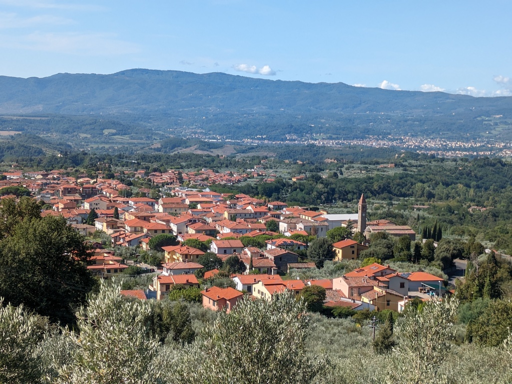 Panorama of Piandiscò (5 km from Certignano).