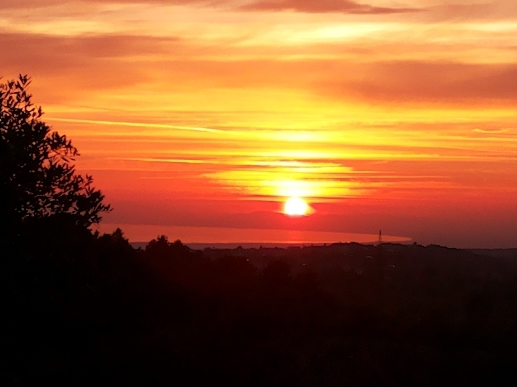 sunset on Taranto's Gulf by our estate