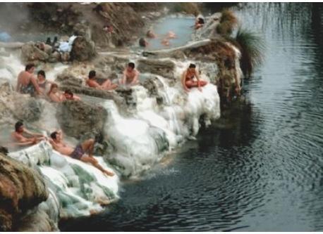 Terme di Petriolo (hot water near home)