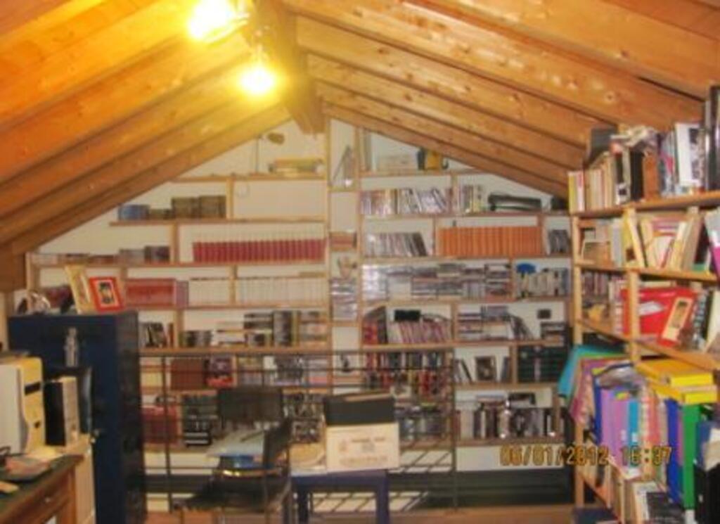 The larger mezzanine, where the convertible sofa is (it sleeps two)
