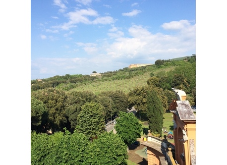 View from the house with renaissance villas