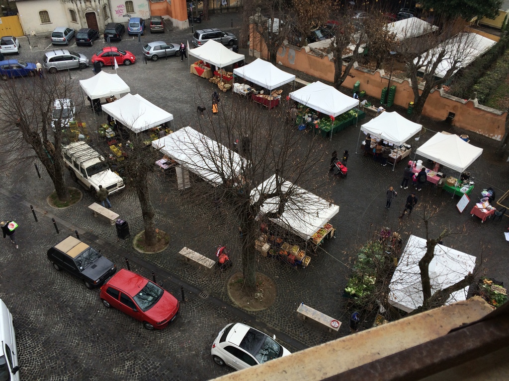Slow food market, on Saturday morning