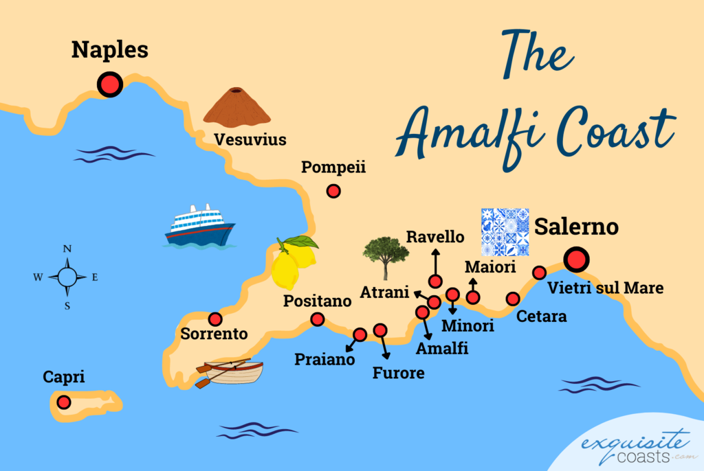 Amalfi Coast Map