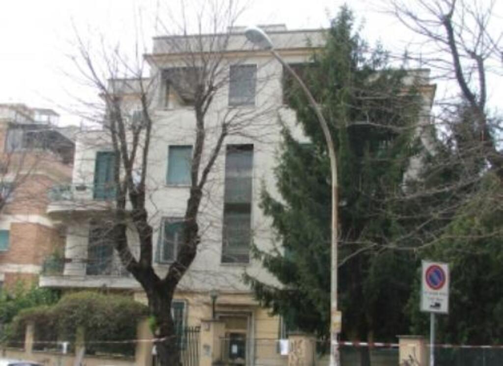 front of the building