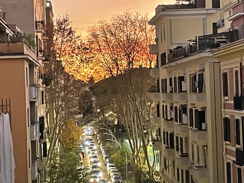 tramonto dalla mia finestra- Sunset