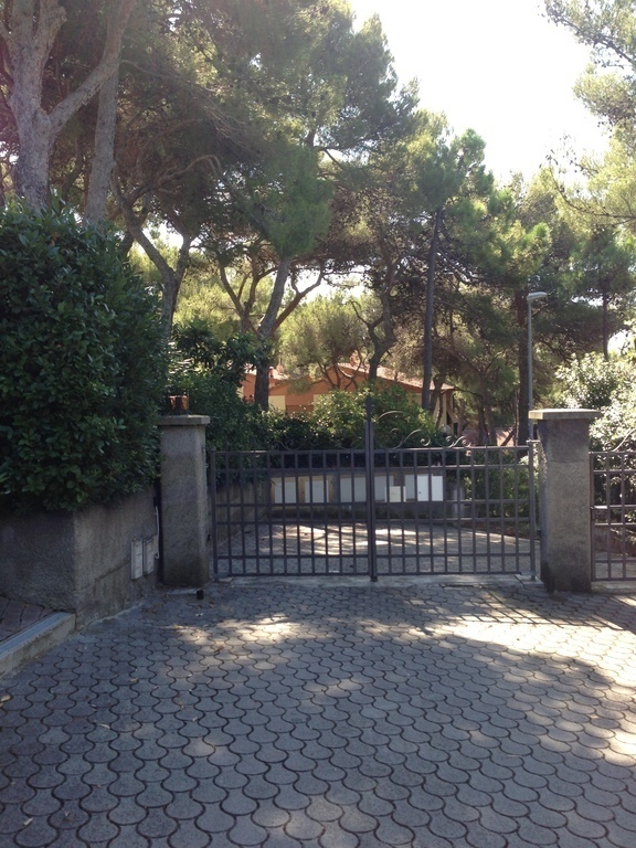 the entrance gate