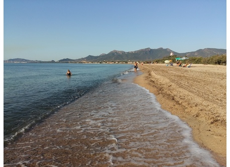 der Strand zwei km von zu Hause entfernt