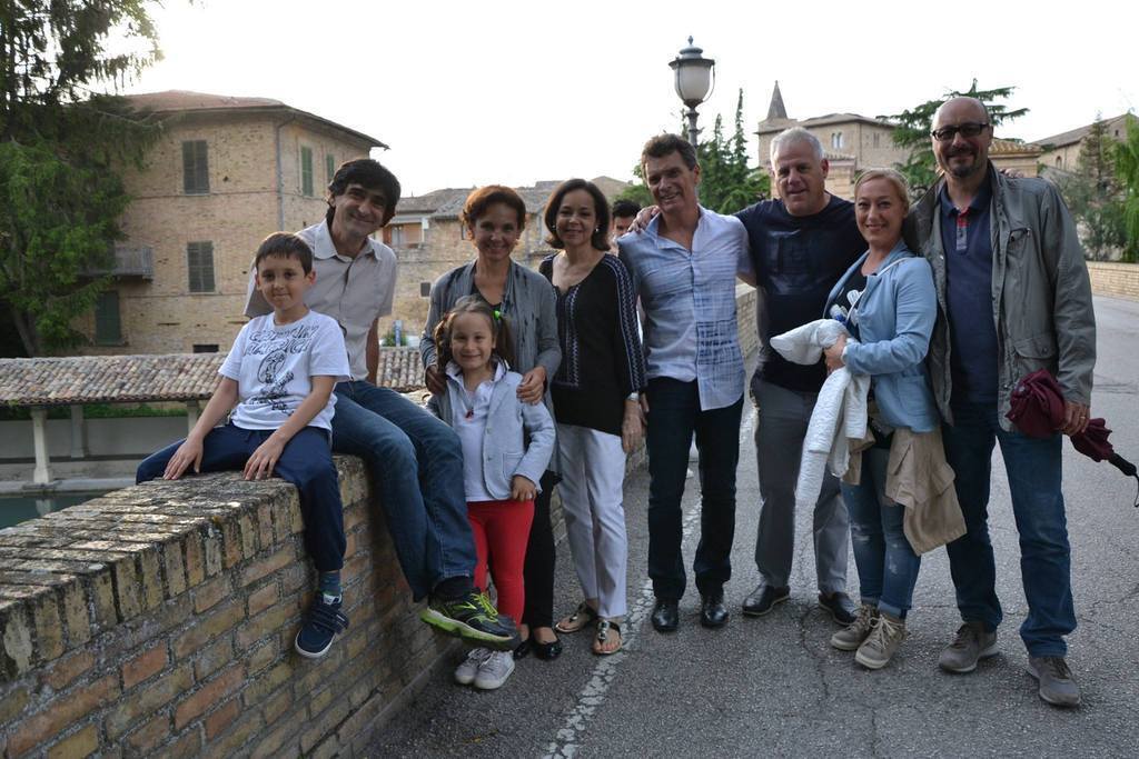 With our guests and friends in Bevagna