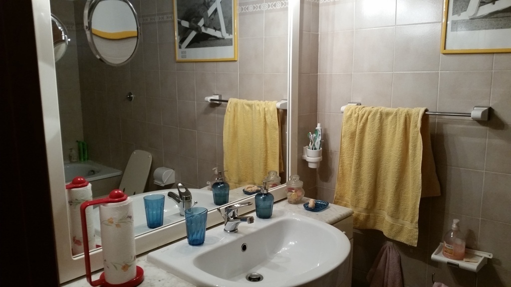 the bathroom upstairs