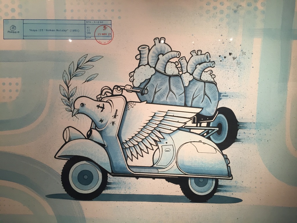 "roman holiday" by J. Fish - Piaggio Museum