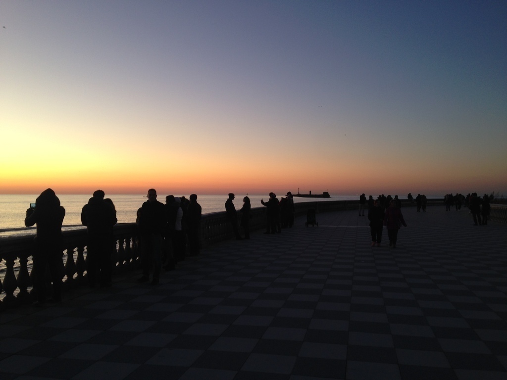 Livorno, Piazza Mascagni - Sunset