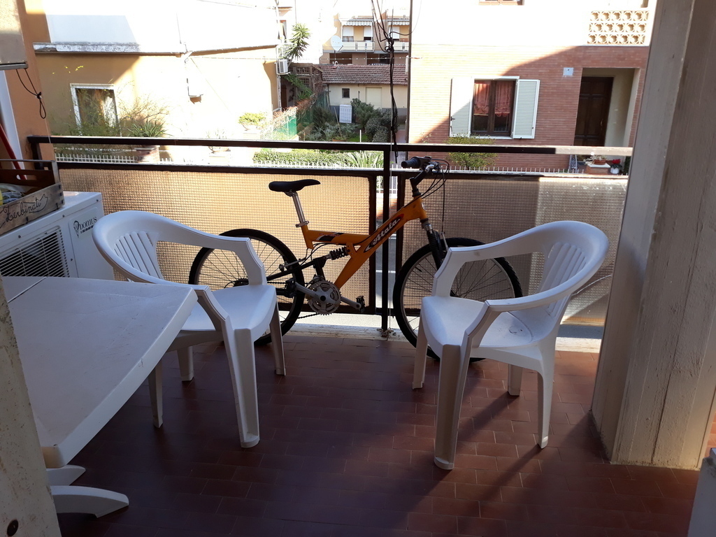 Balcony with bike