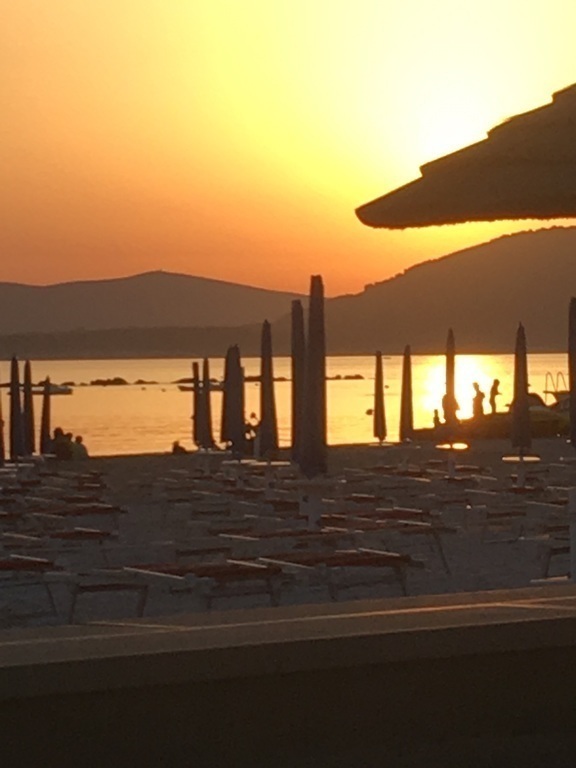 Spiaggia di Maria Pia al tramonto