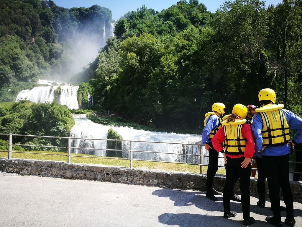 rafting at Cascata delle Marmore