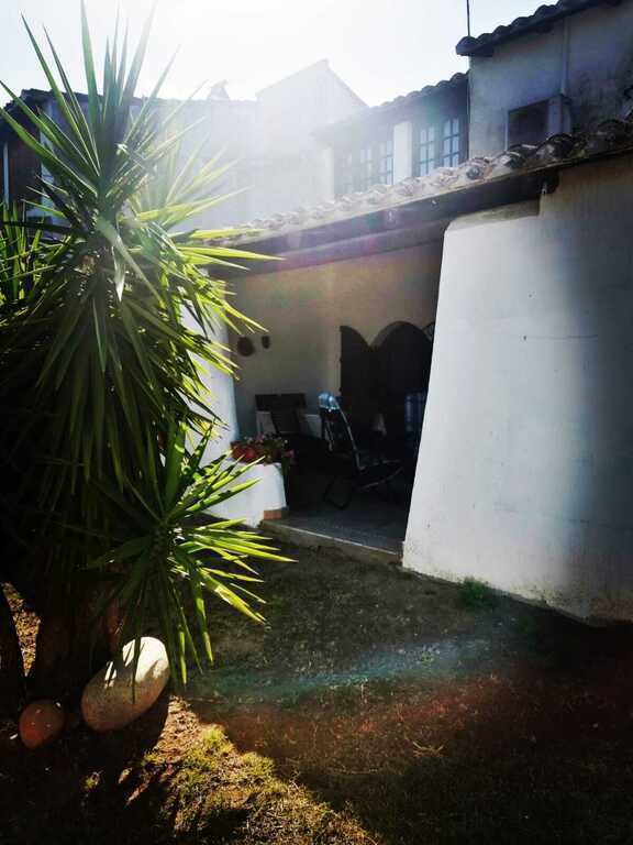 giardino dietro il loggiato