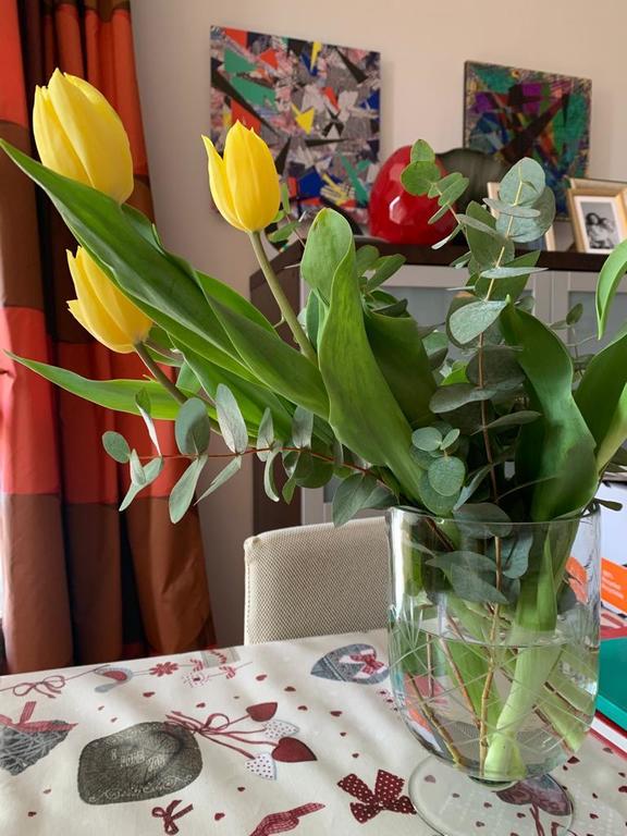 The living room on the first floor