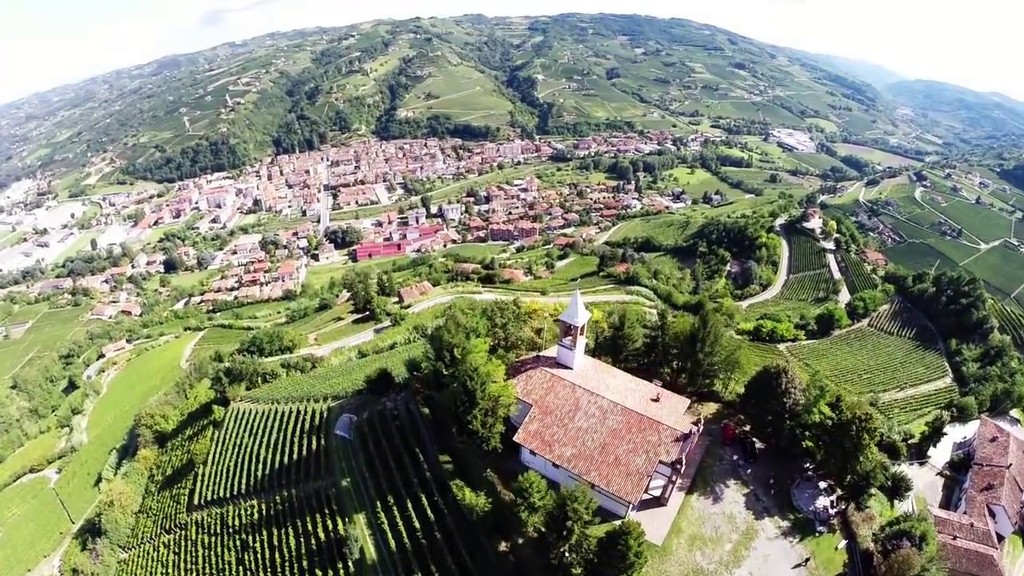 Landscape view of Santo Stefano Belbo