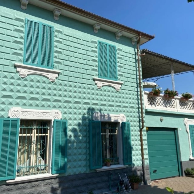 recently renovated house facade