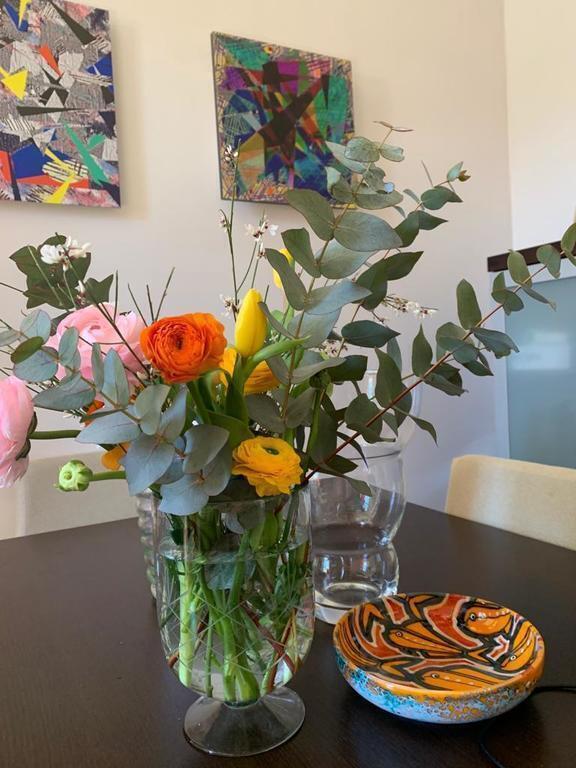 The living room on the first floor