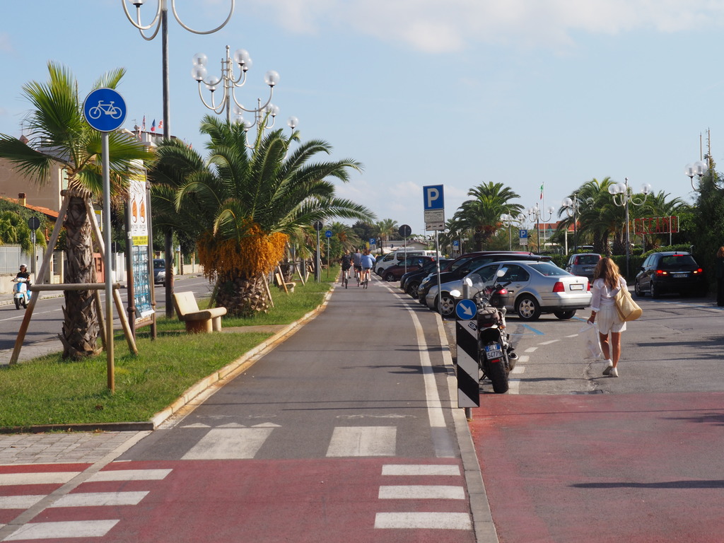 La ciclopista a Marina di Pietrasanta