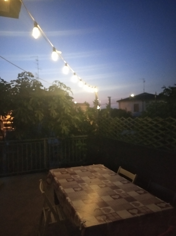 a summer night on the roof