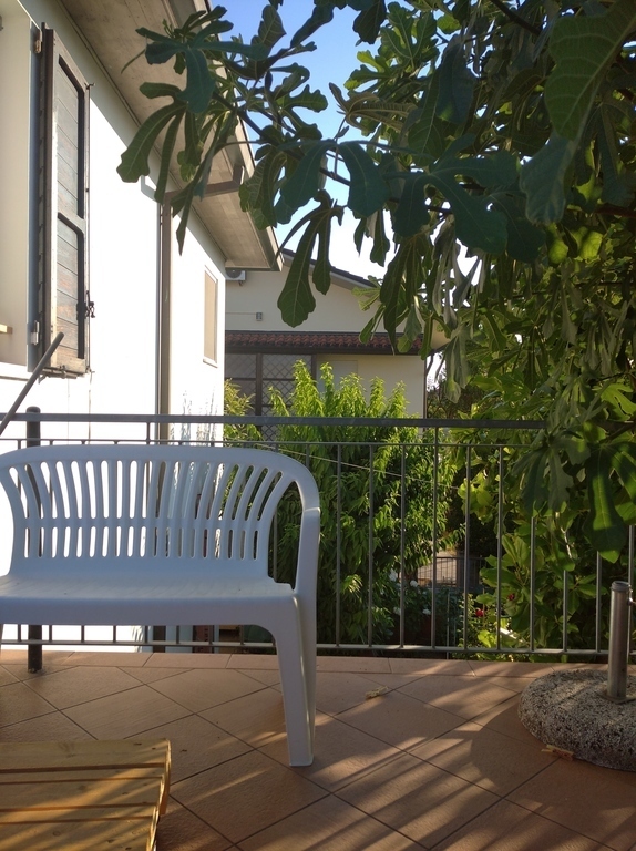 in the corner of the roof