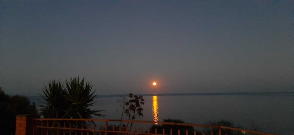 tramonto Letojanni visto dalla casa