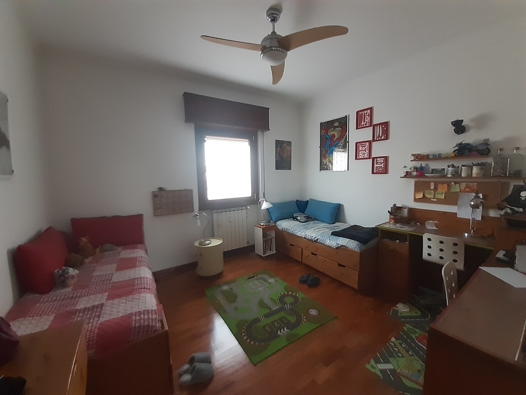 This is the second bed room, also on the back side of the building (i.e. opposite to the main road)