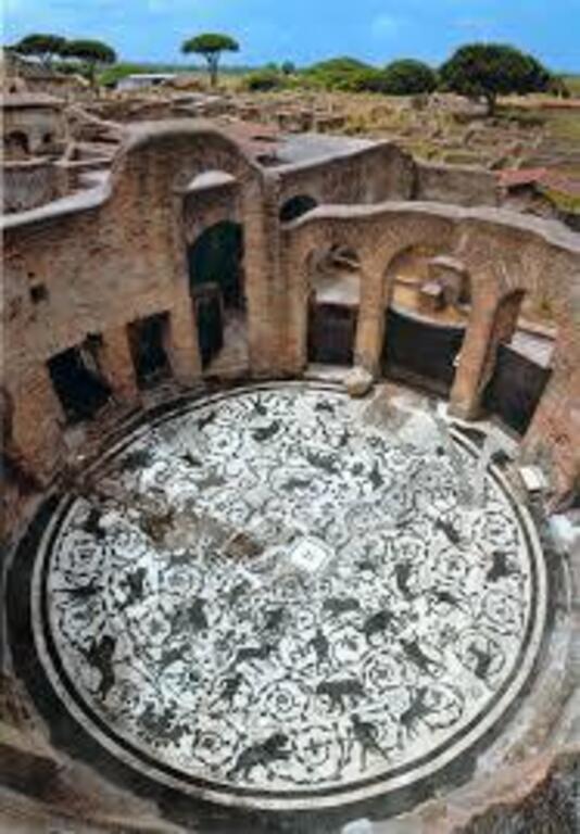 Roman mosaic - Ostia Antica, just 5 km driving  from home (one single train stop)