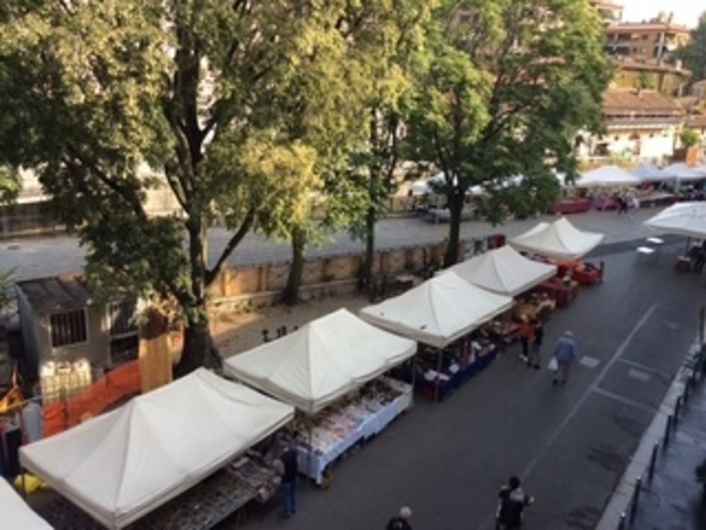 mercatino del sabato lungo la ripa ticinese