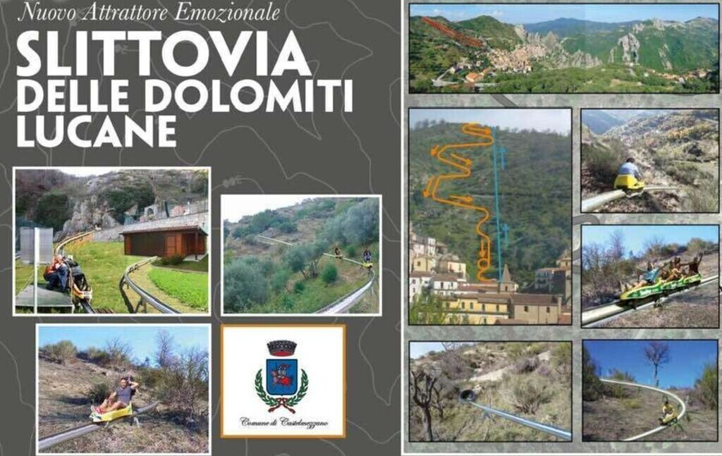 45 min in auto (Slittovia di Castelmezzano)