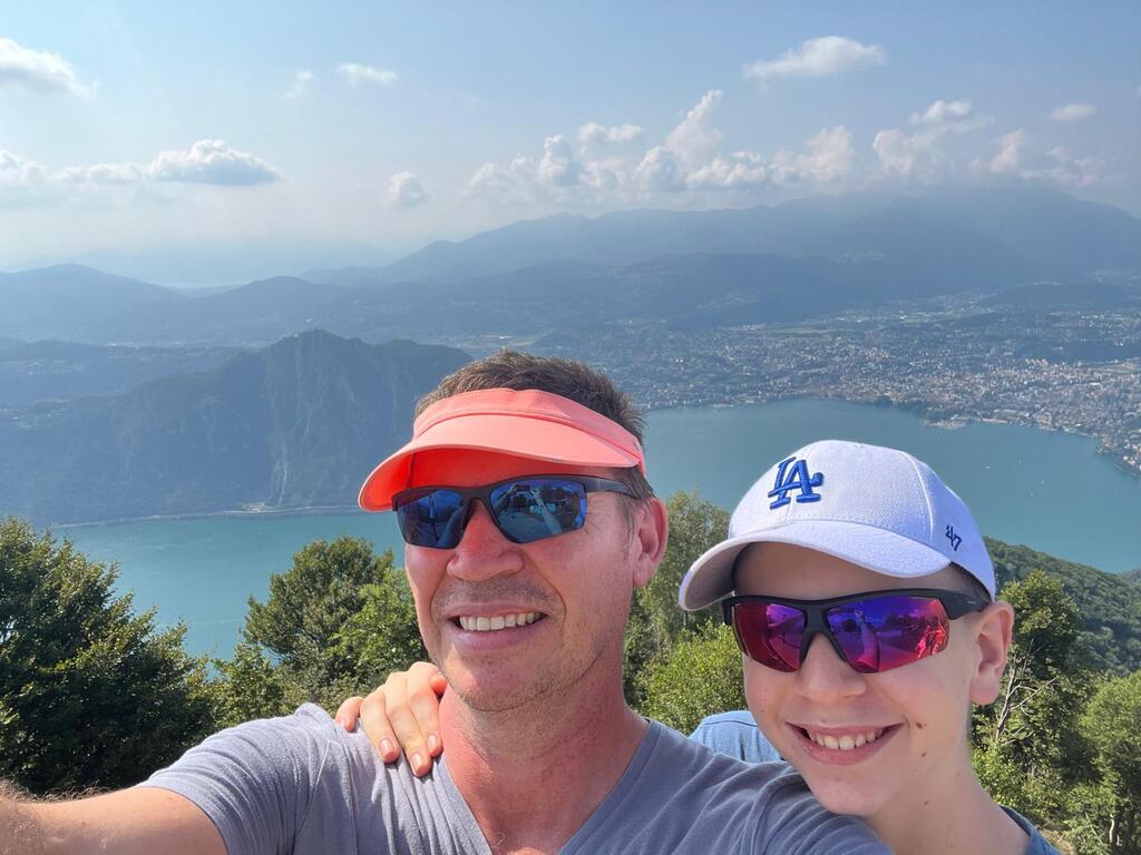 View from balcony of Italy
