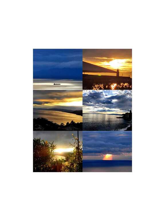 tramonti che si godono dal nostro giardino