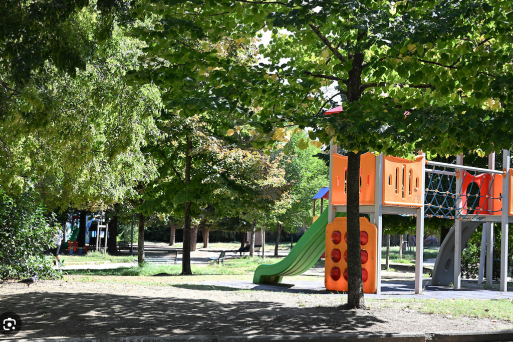 Just a short walk from our home, there’s a nice playground with soccer, basketball, and ping pong facilities