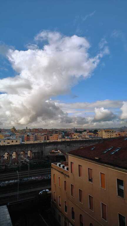 Vista dal balcone di giorno