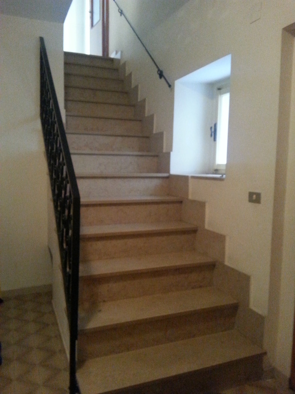 Stairs from our  entrance, from here you reach the cantina