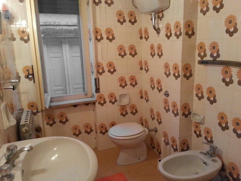The larger bathroom retrolook